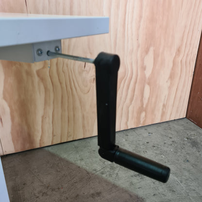 J. Burrows Matrix Manual Height Adjustable 1500mm Desk White/White