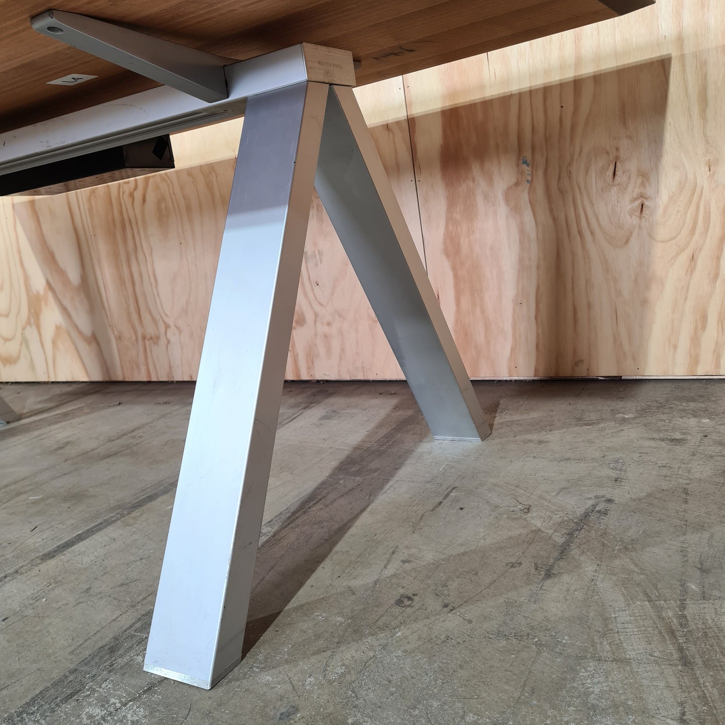 Executive Desk in Dark Oak with Powerboard