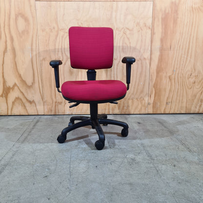 Red Task Chair with Arms