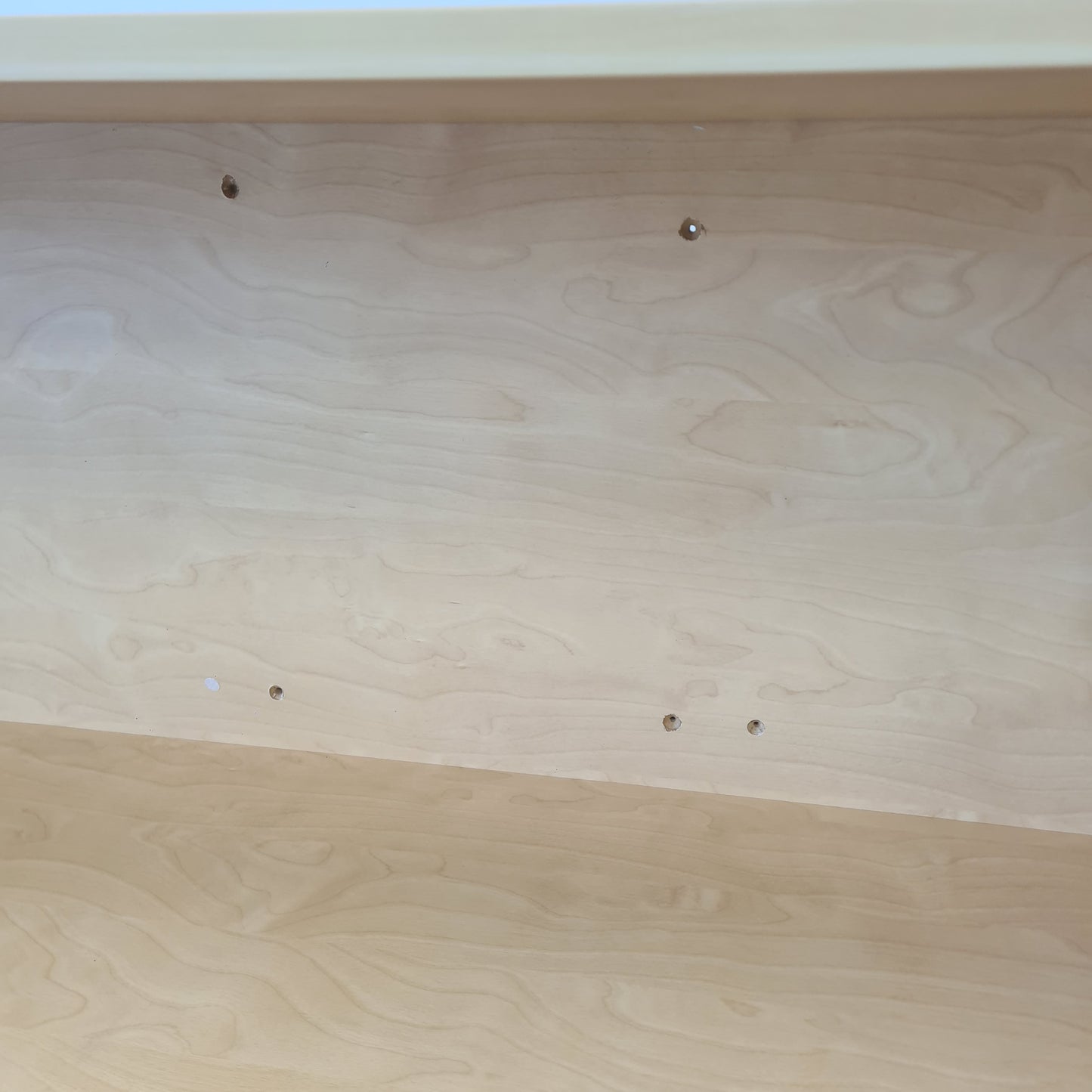 Floating Bookshelf in Light Oak Vinyl Finish
