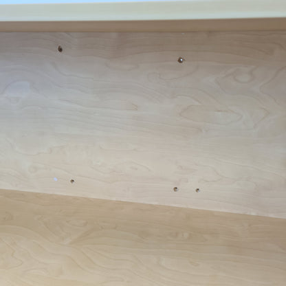 Floating Bookshelf in Light Oak Vinyl Finish