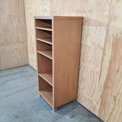 Contemporary Beech Veneer Bookcase