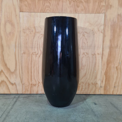 Gloss Black Tapered Planter