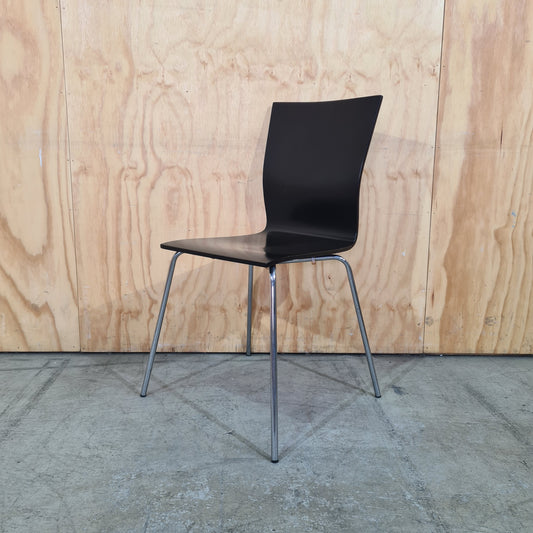Wooden Black Stackable Chair