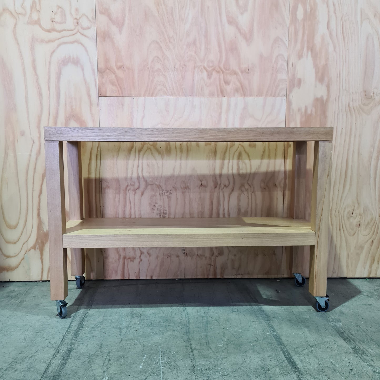 High Timber Table on Castors