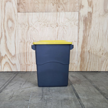 Multi sort 60L Bin Grey Base & Lid (Yellow & Red)