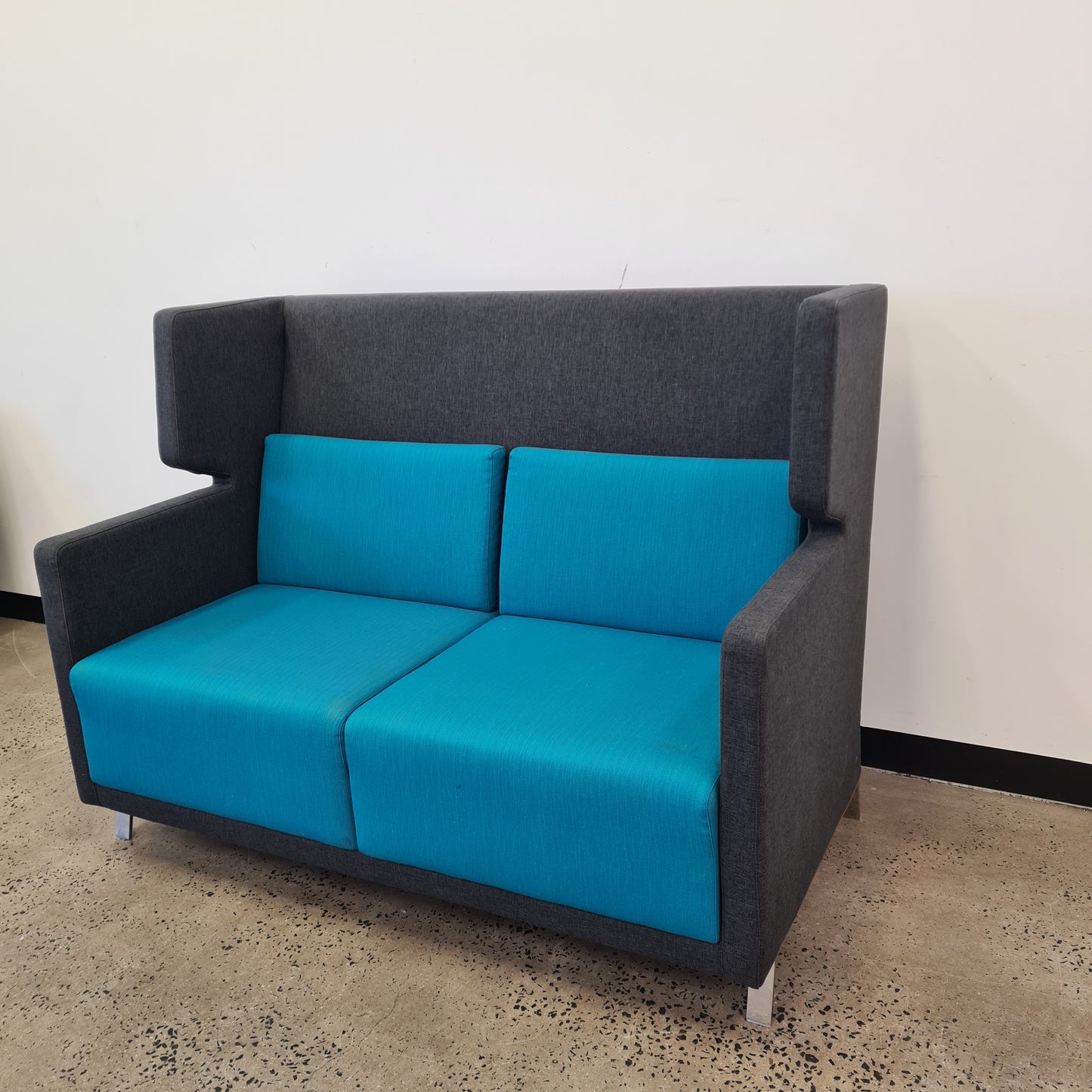 StyleCraft ESO Home 1 , 2 Seater Lounge in Teal and Charcoal Grey