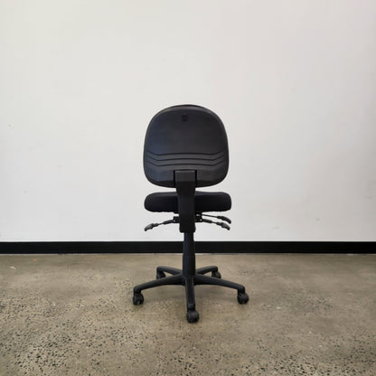 Gregory Task Chair in Black with Castor Wheels
