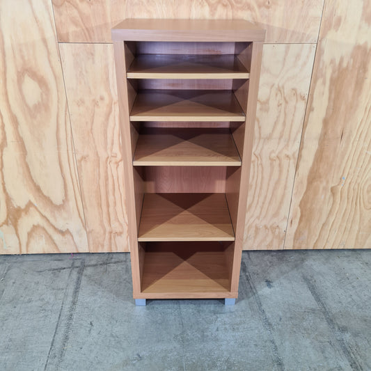 Contemporary Beech Veneer Bookcase