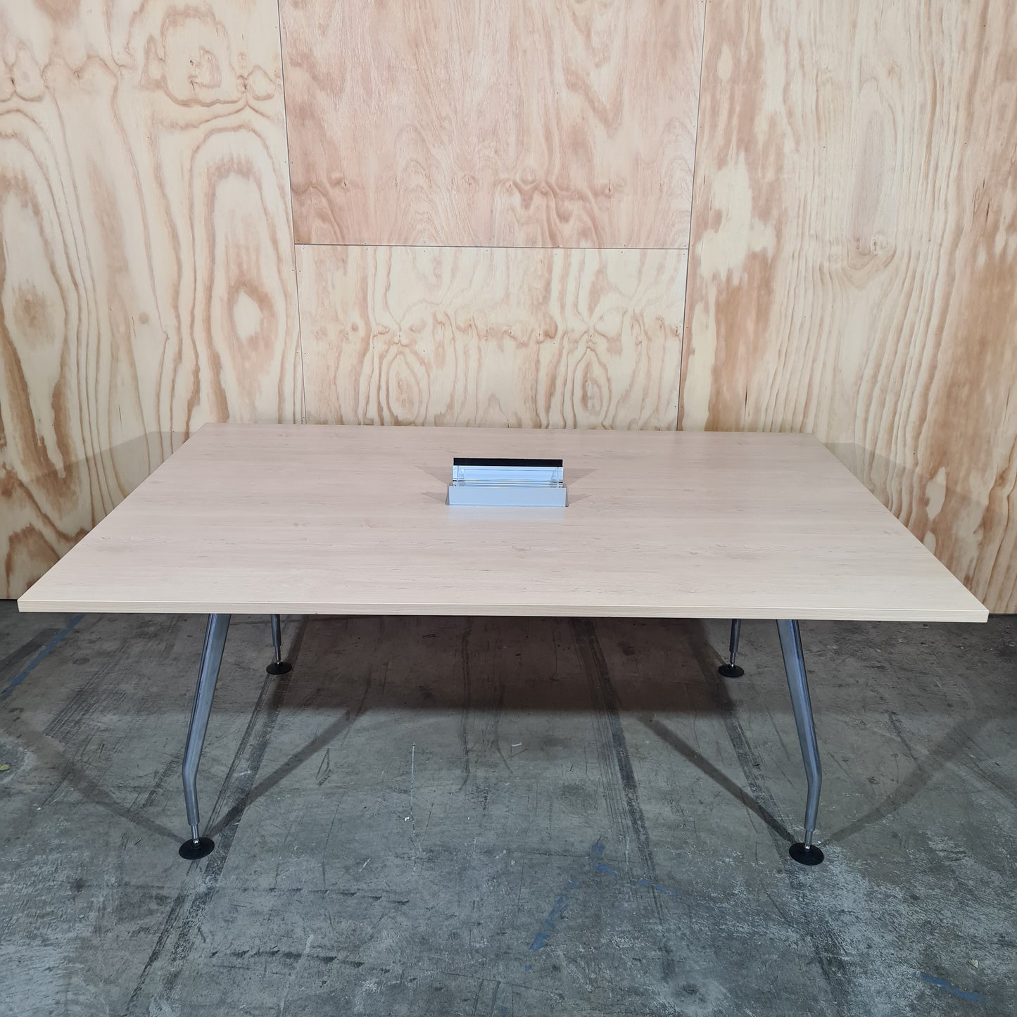 Office Desk in Timber with Powerboard