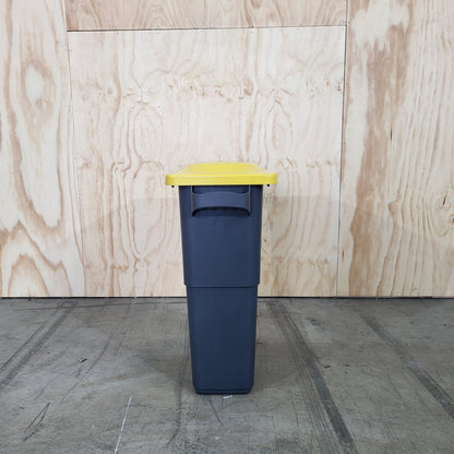 Multi sort 60L Bin Grey Base & Lid (Yellow & Red)