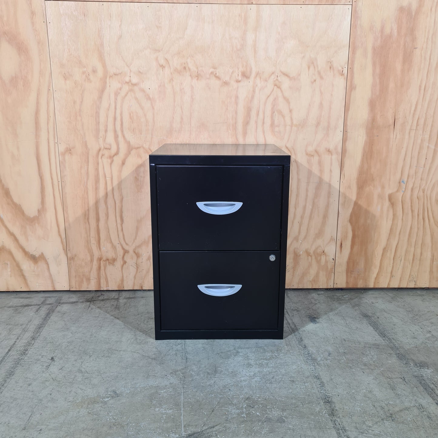 Black 2 Drawer Filing Cabinet