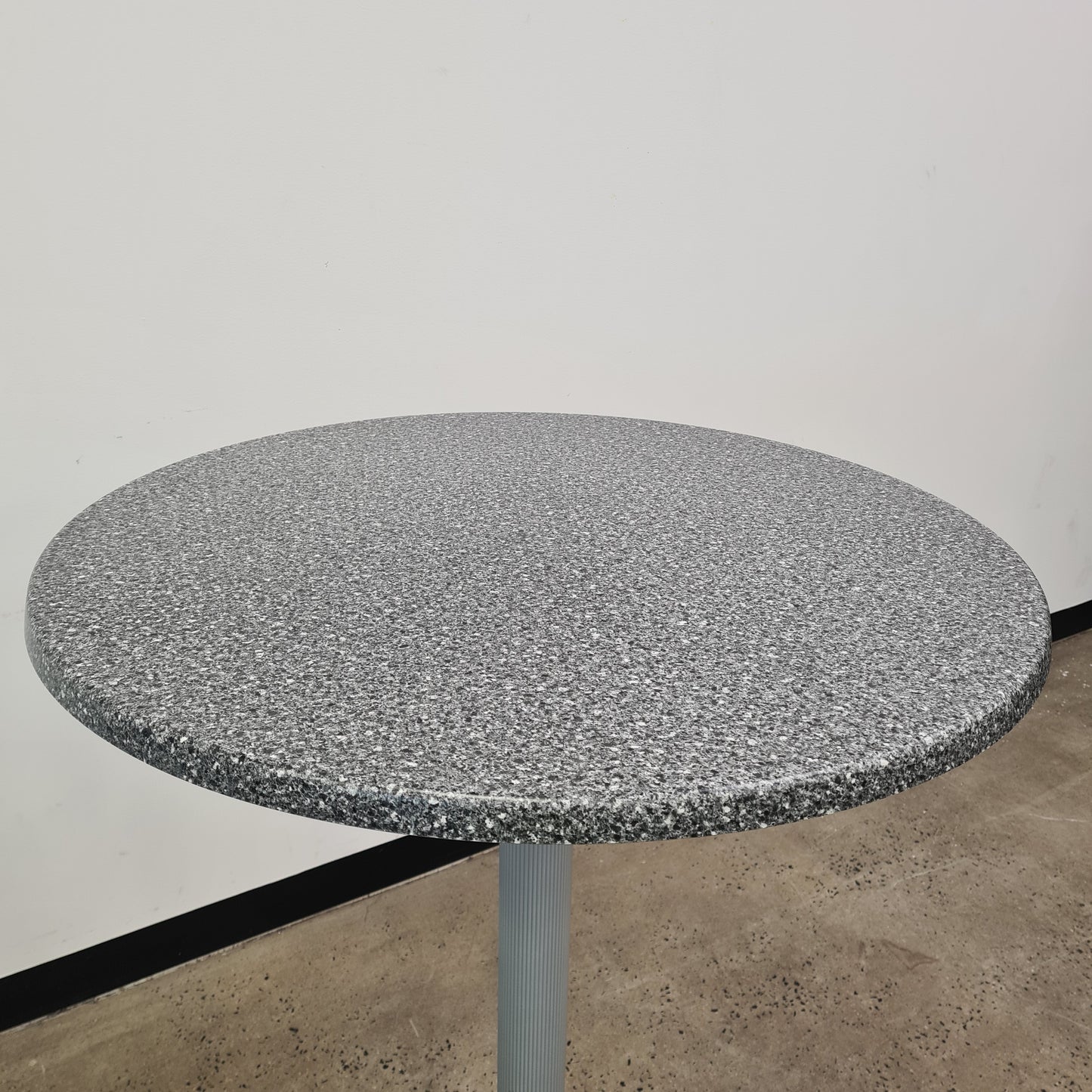 Intermetal Flip High Bar Cafe Table in Terazzo Vinyl Finish