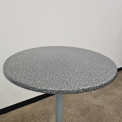 Intermetal Flip High Bar Cafe Table in Terazzo Vinyl Finish