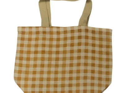 Apple Green Duck Gingham Tote