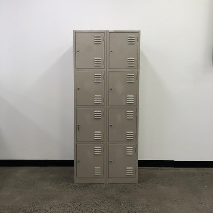 Davell Double Locker Bay 8 Door Beige