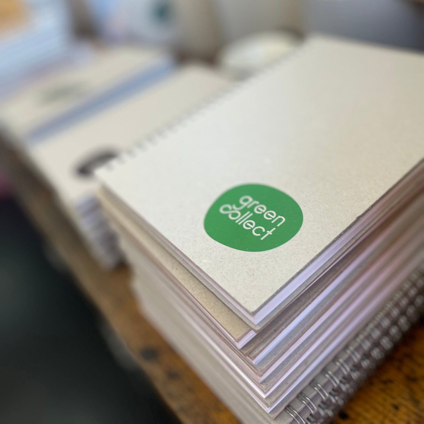 Green Collect Logo Upcycled Notebook A5