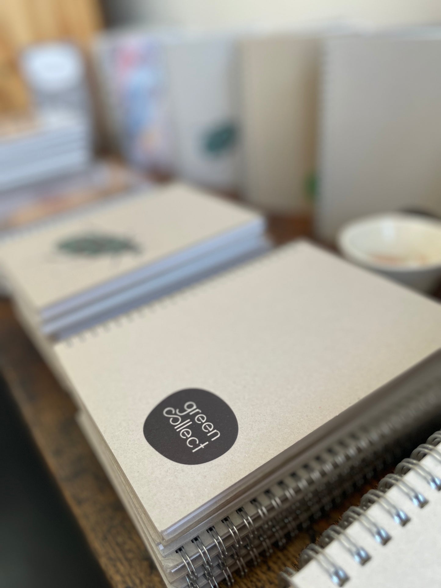 Green Collect Logo Upcycled Notebook A5