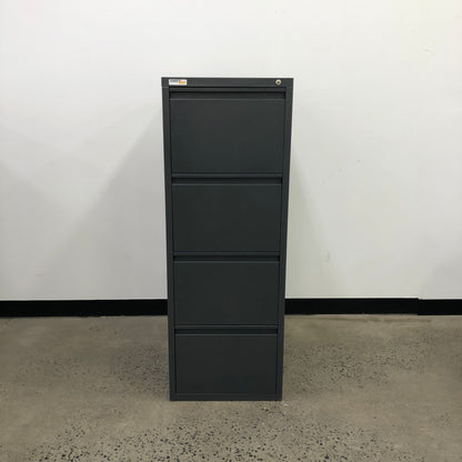 FirstLine 4 Drawer Filing Cabinet Dark Grey
