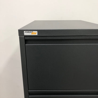 FirstLine 4 Drawer Filing Cabinet Dark Grey