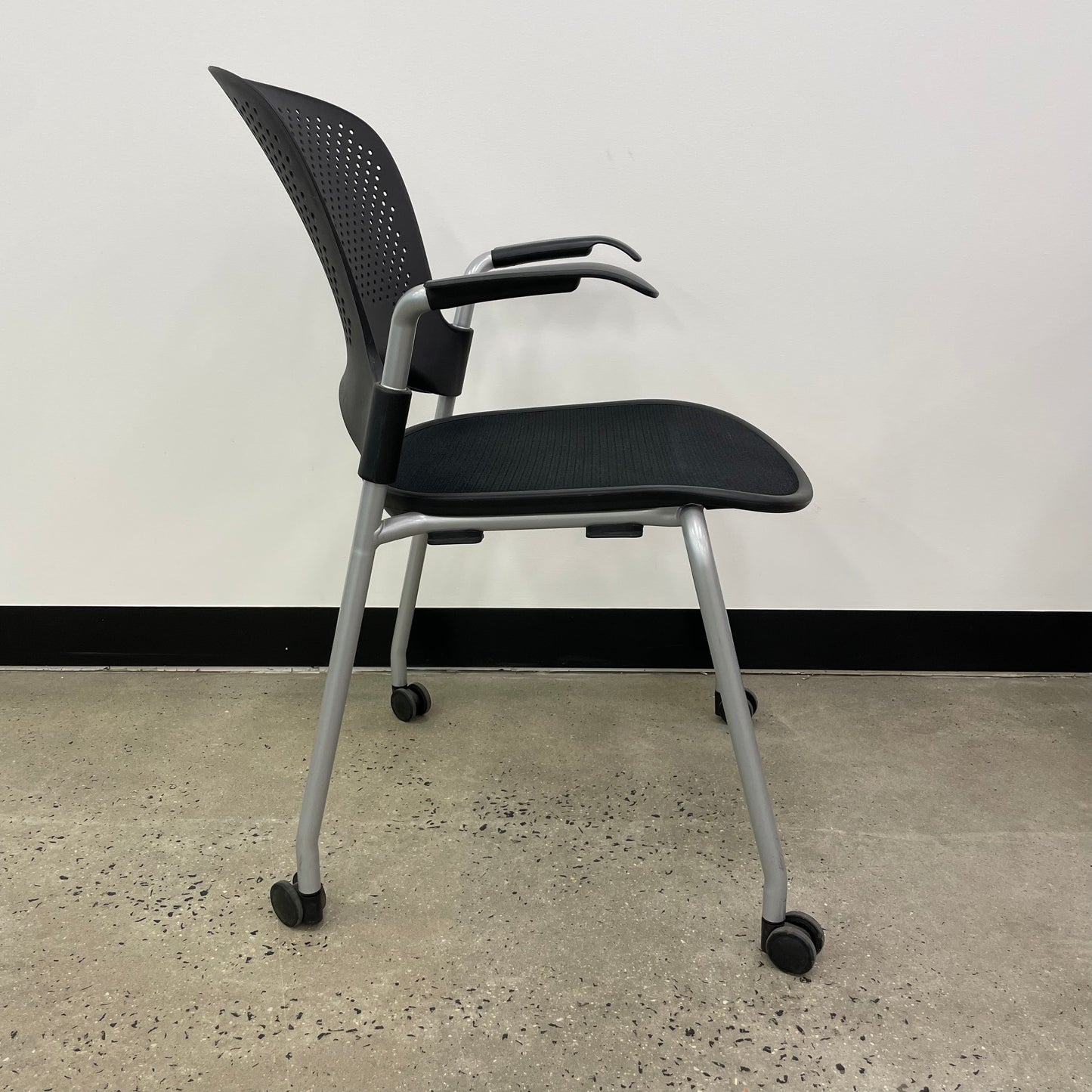 Herman Miller Caper Stacking Chair with Wheels