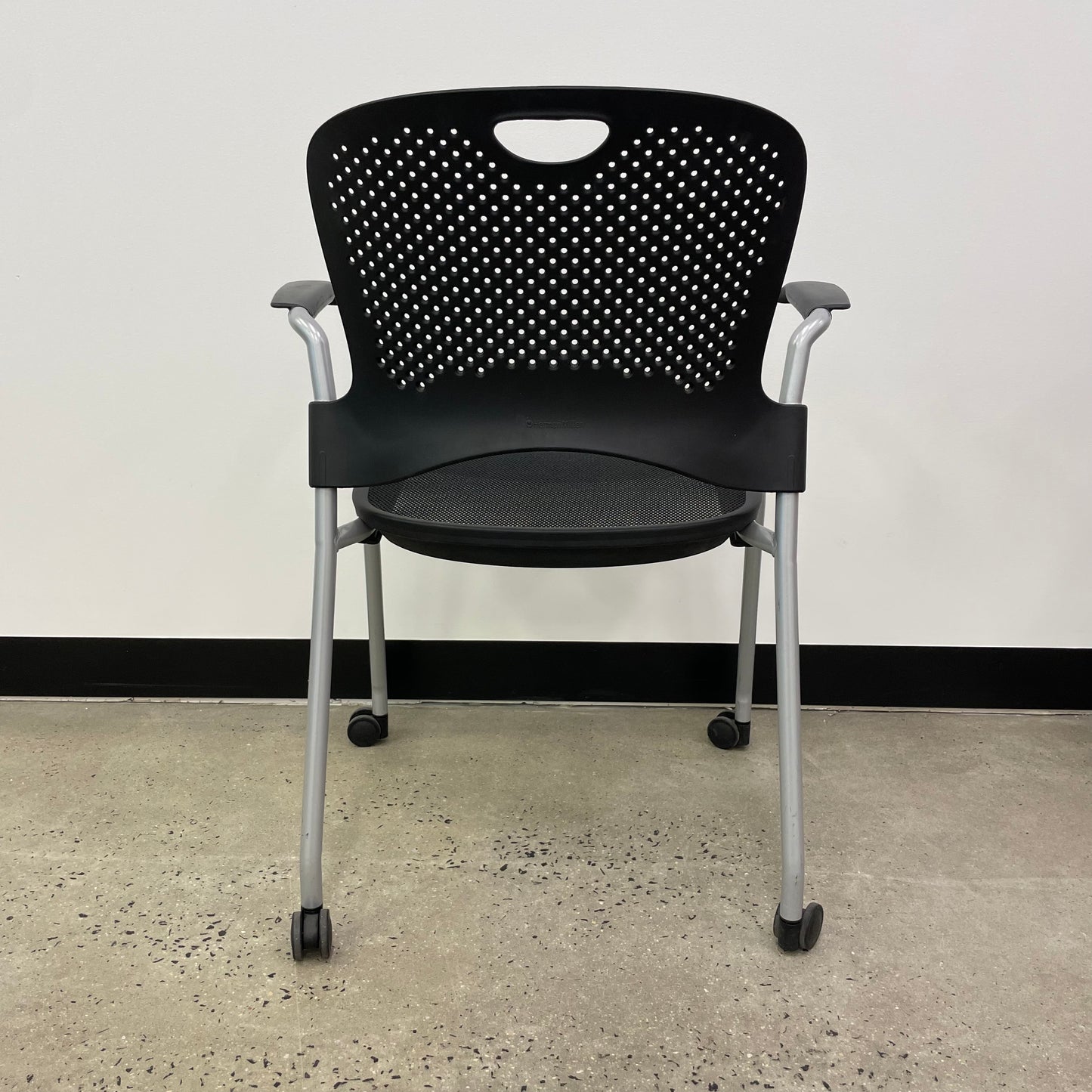 Herman Miller Caper Stacking Chair with Wheels