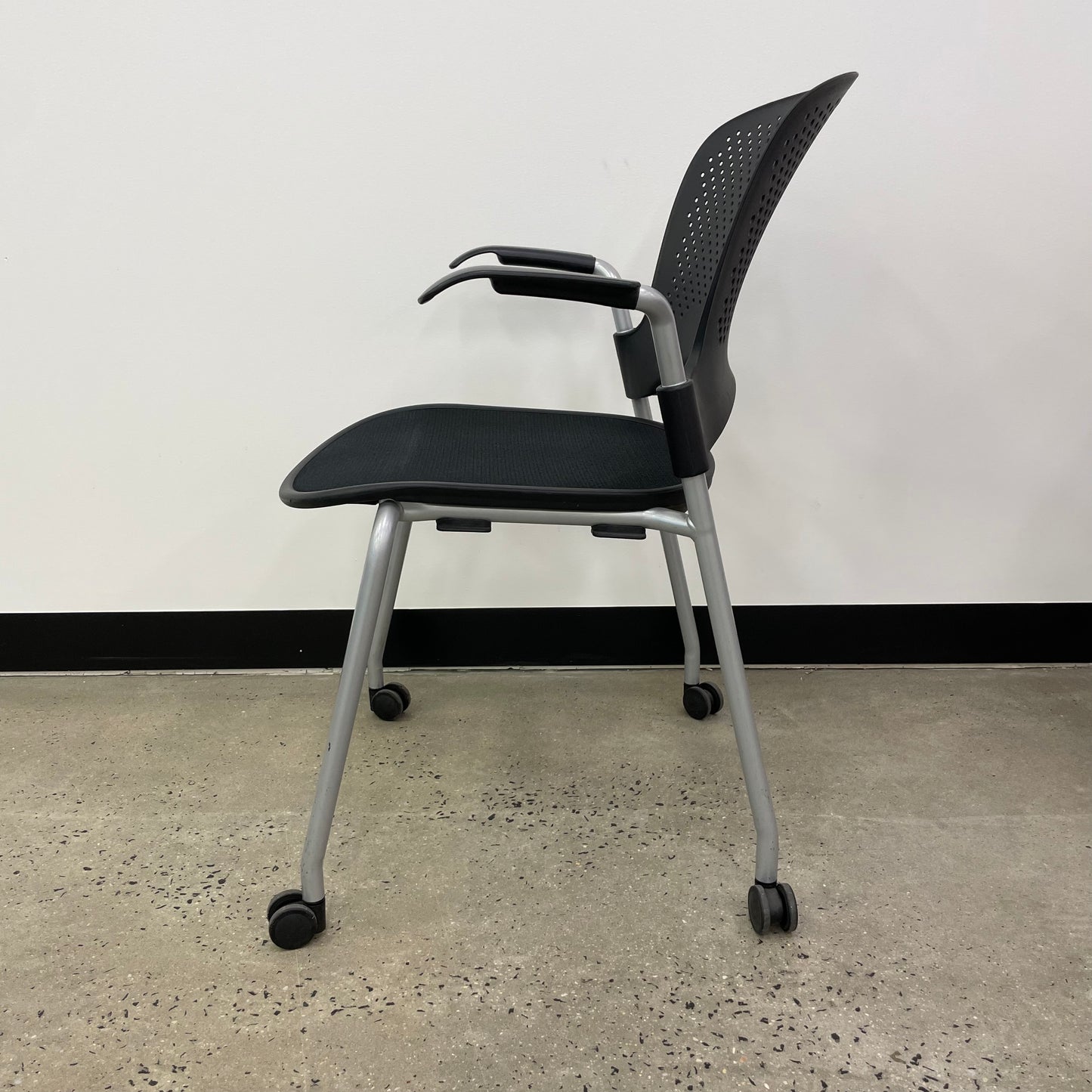 Herman Miller Caper Stacking Chair with Wheels