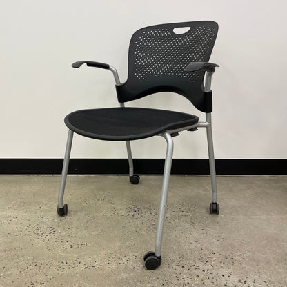 Herman Miller Caper Stacking Chair with Wheels