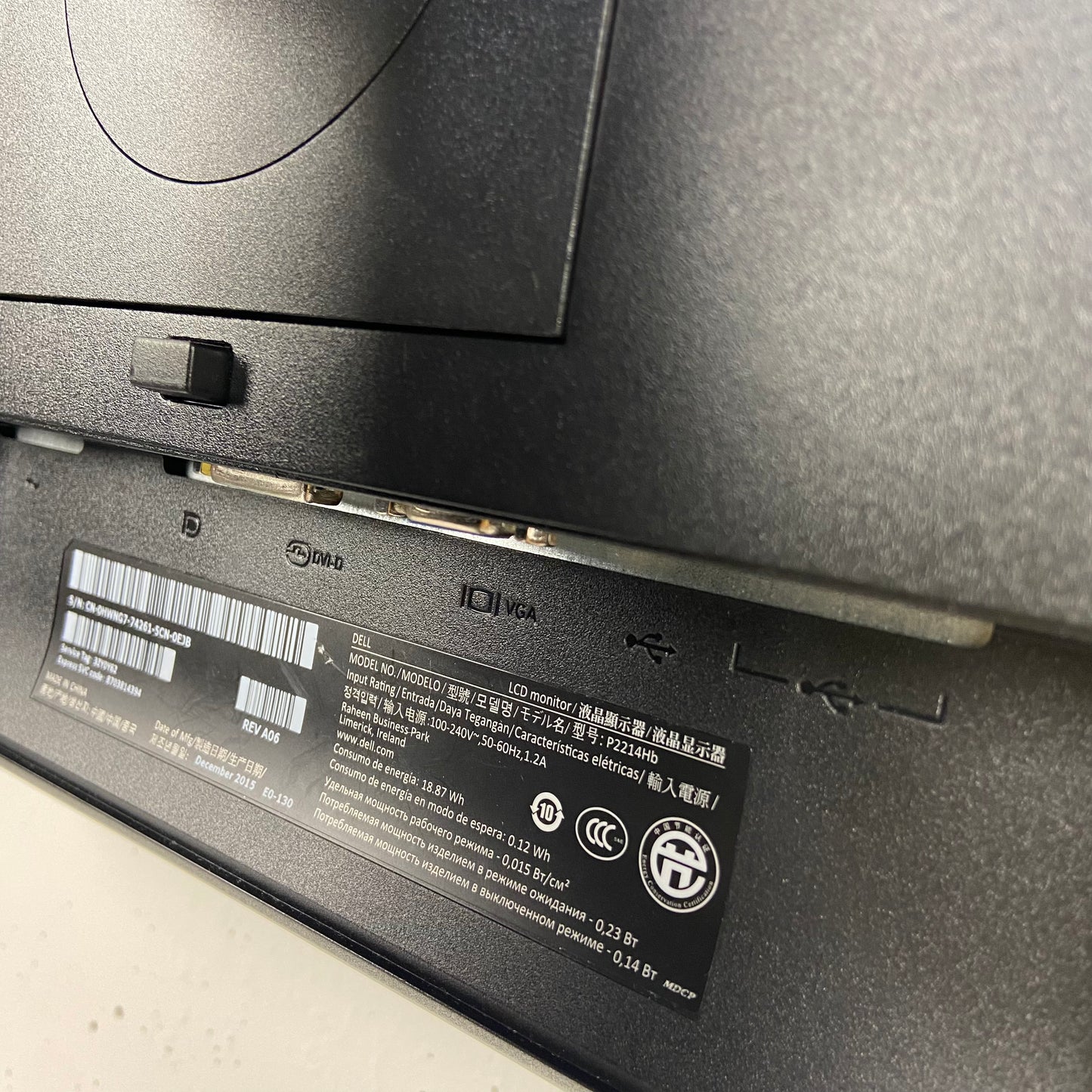 Dell 22" LED Monitor P2214HB