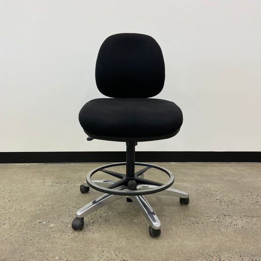 Staples Black Drafting Chair Black Base