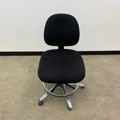 Staples Black Drafting Chair Black Base
