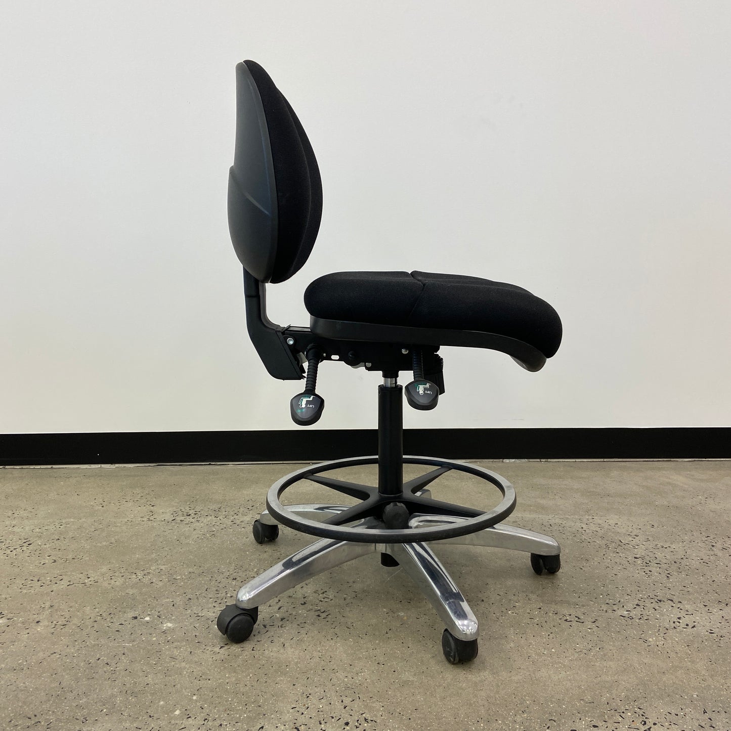 Staples Black Drafting Chair Black Base