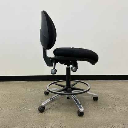 Staples Black Drafting Chair Black Base