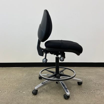 Staples Black Drafting Chair Black Base