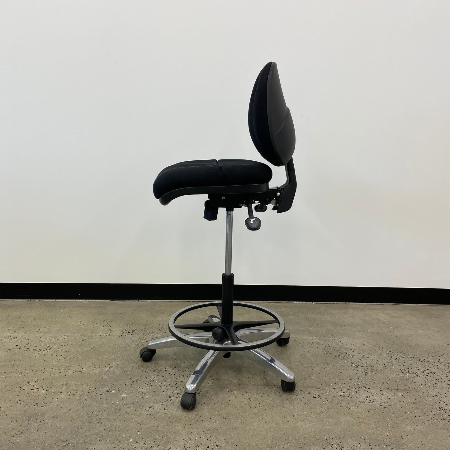 Staples Black Drafting Chair Black Base