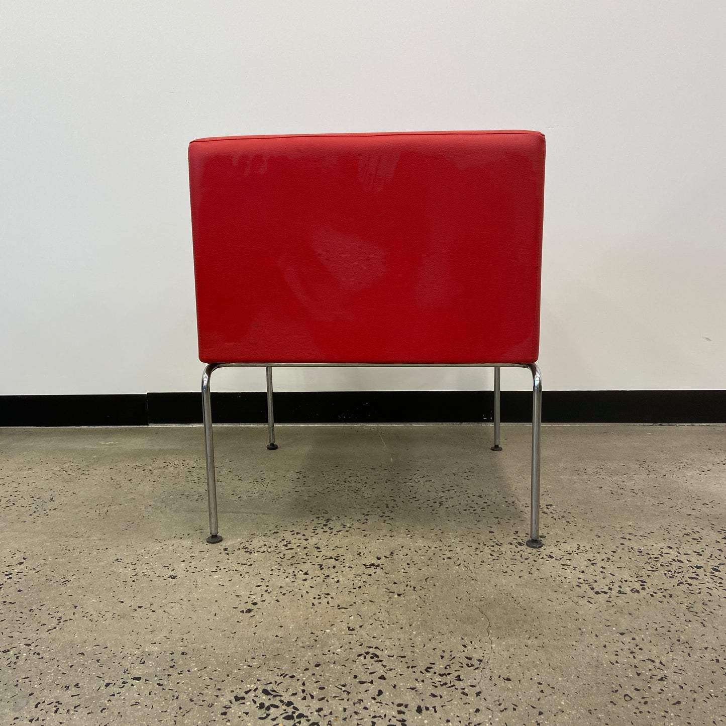 Schiavello Kayt Pause Leather Chair Red