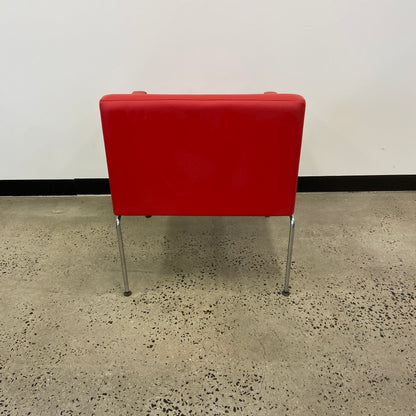 Schiavello Kayt Pause Leather Chair Red