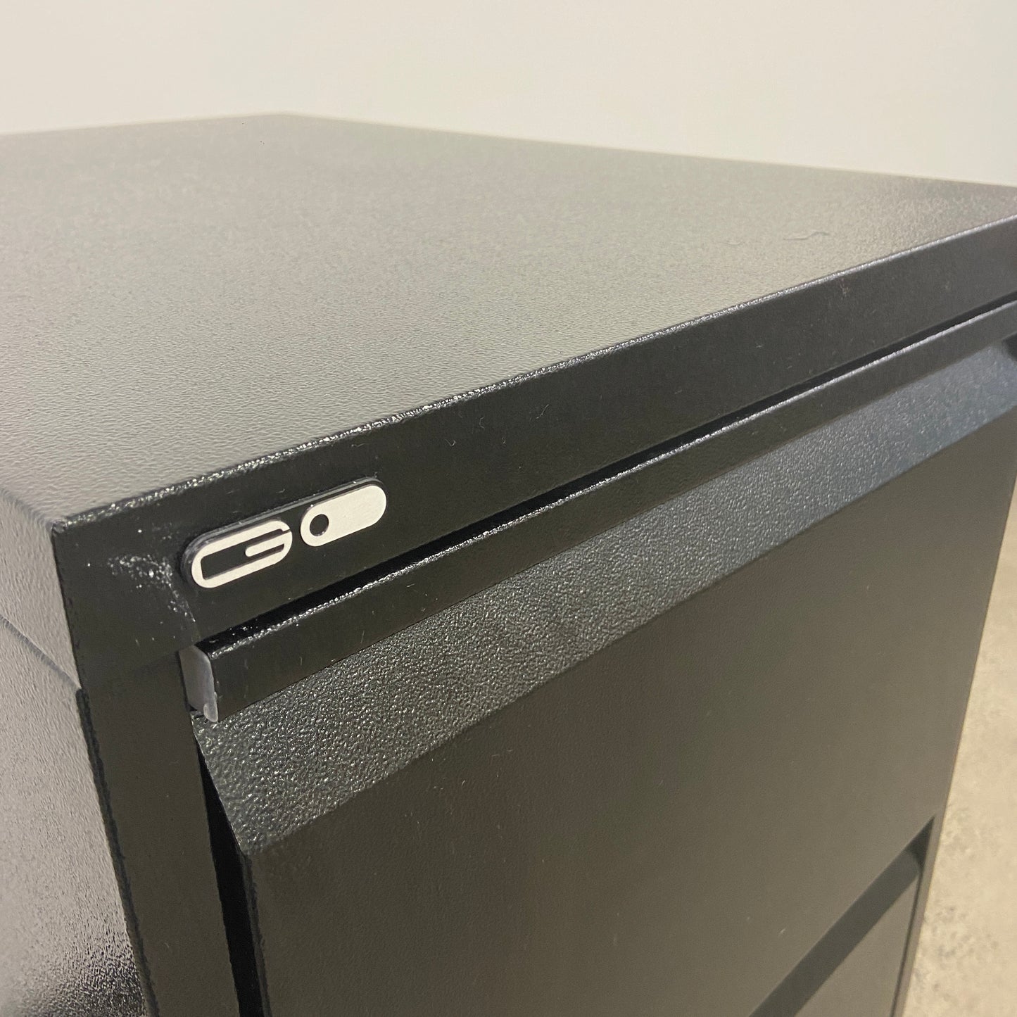 Go Steel Heavy Duty 3 Drawer Cabinet Black