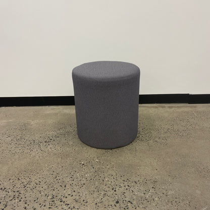 Ottoman Fabric Footstool Grey
