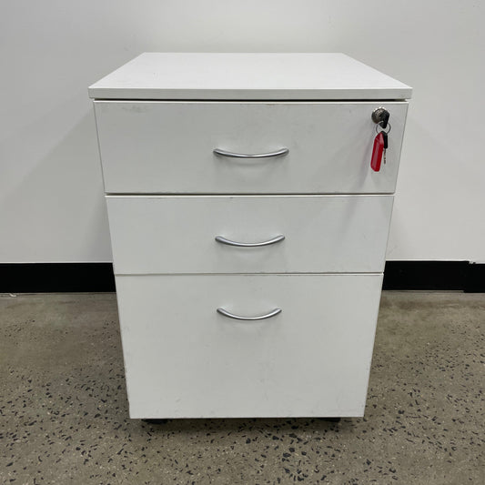 White Pedestal Cabinet