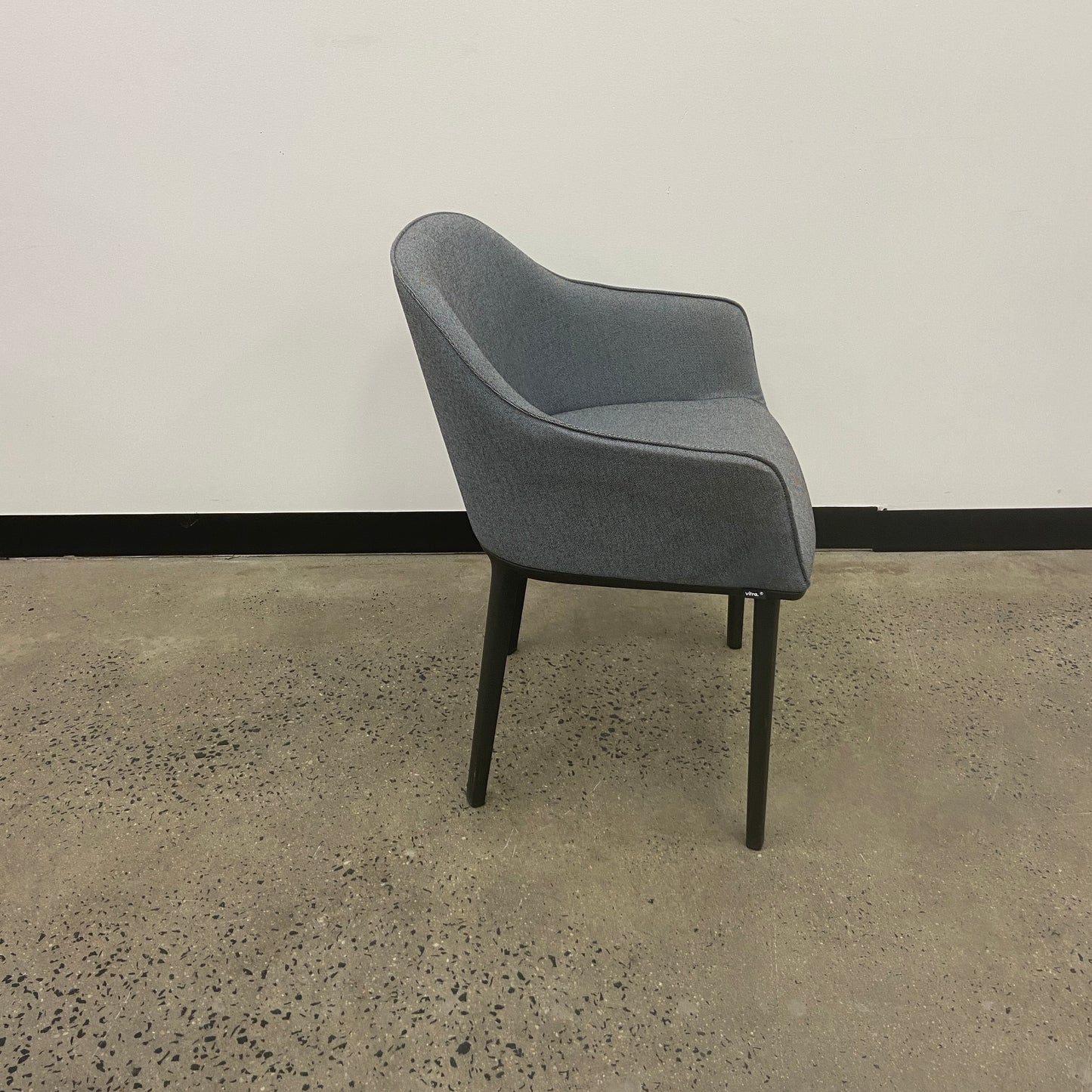 Vitra Grey Softshell Tub Chair