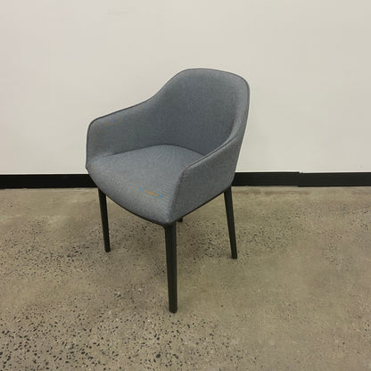 Vitra Grey Softshell Tub Chair