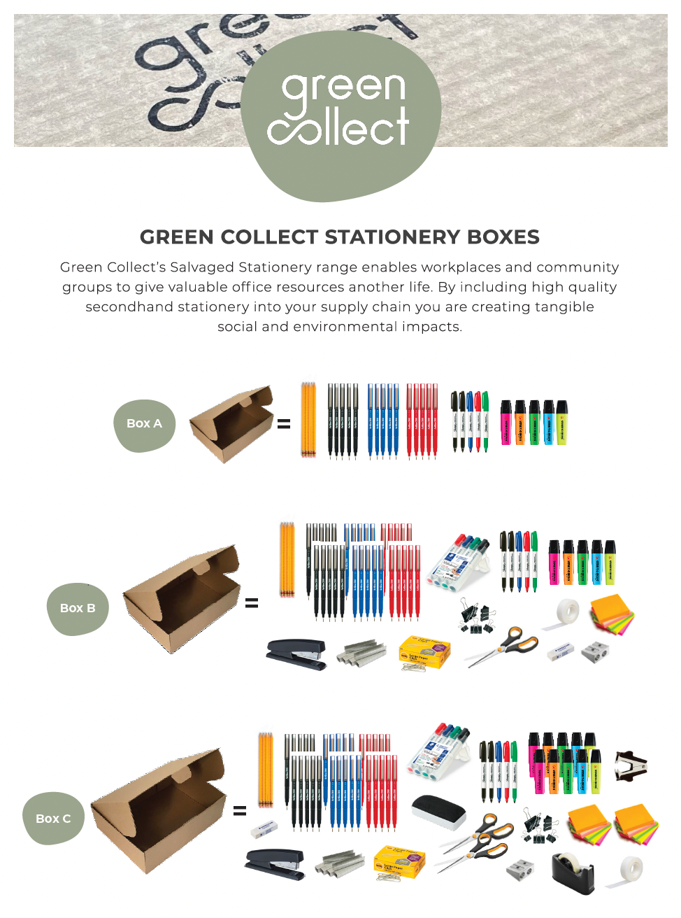 Salvaged Stationery Box