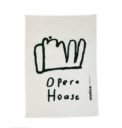 Studio A 'Opera House' Tea Towel by Damian Showyin
